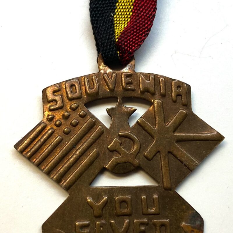 WW2 GI Souvenir Medal from Belgium "You Saved Us 1940-1944" Medal