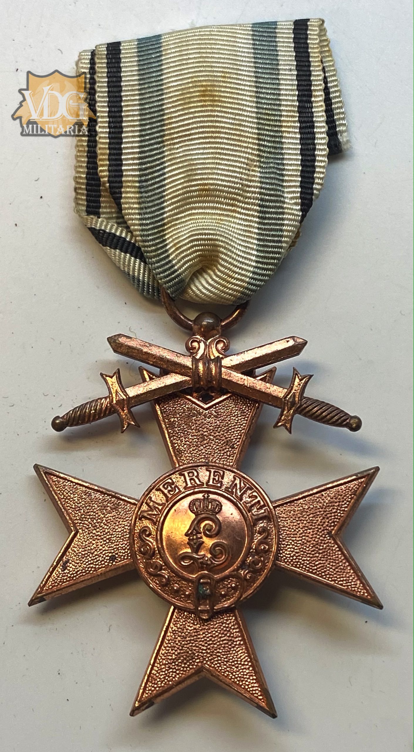 WW1 German Bavarian Merenti Cross of Military Merit with swords, 3rd Class