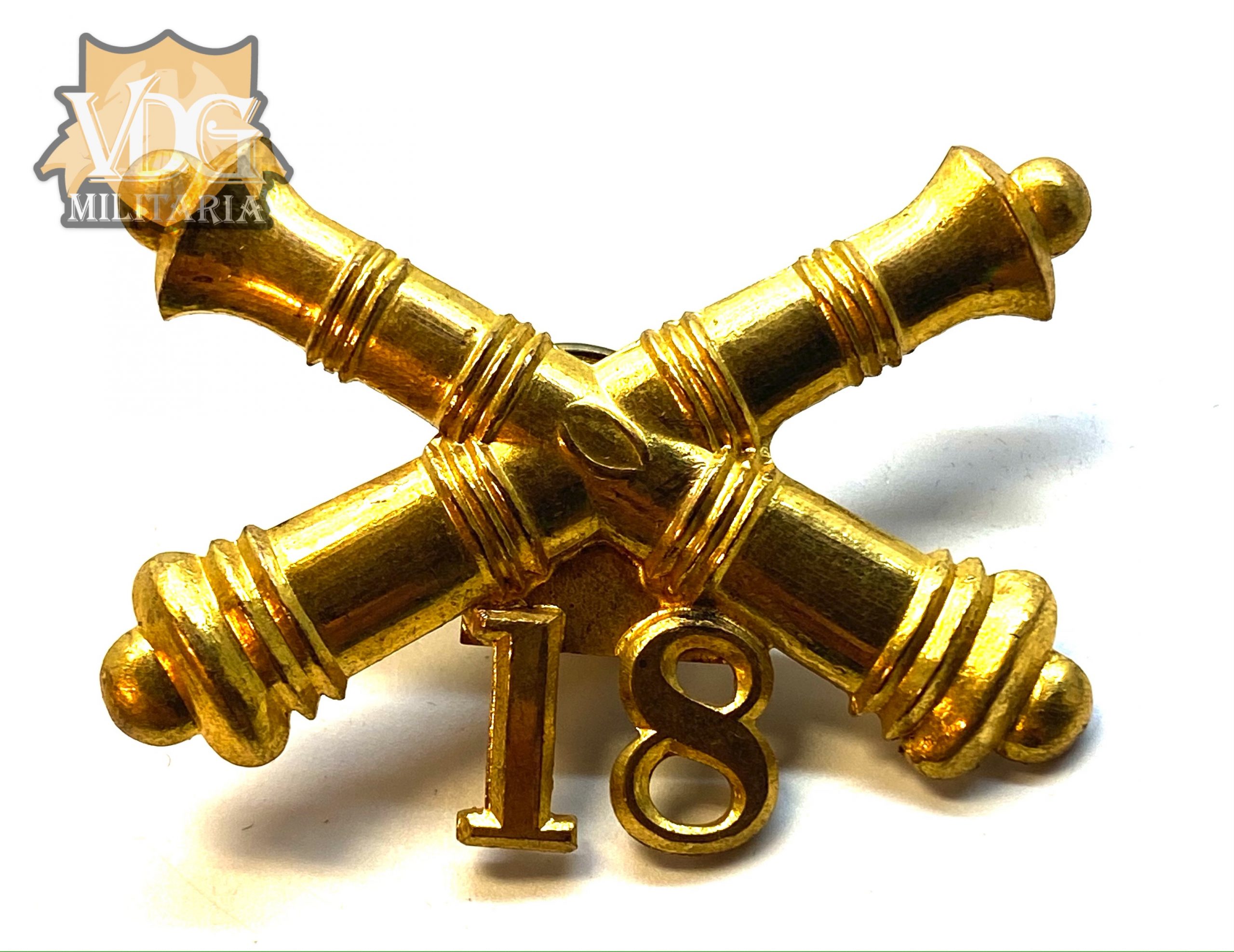 US Spanish American War Era 18th Artillery Pin Badge
