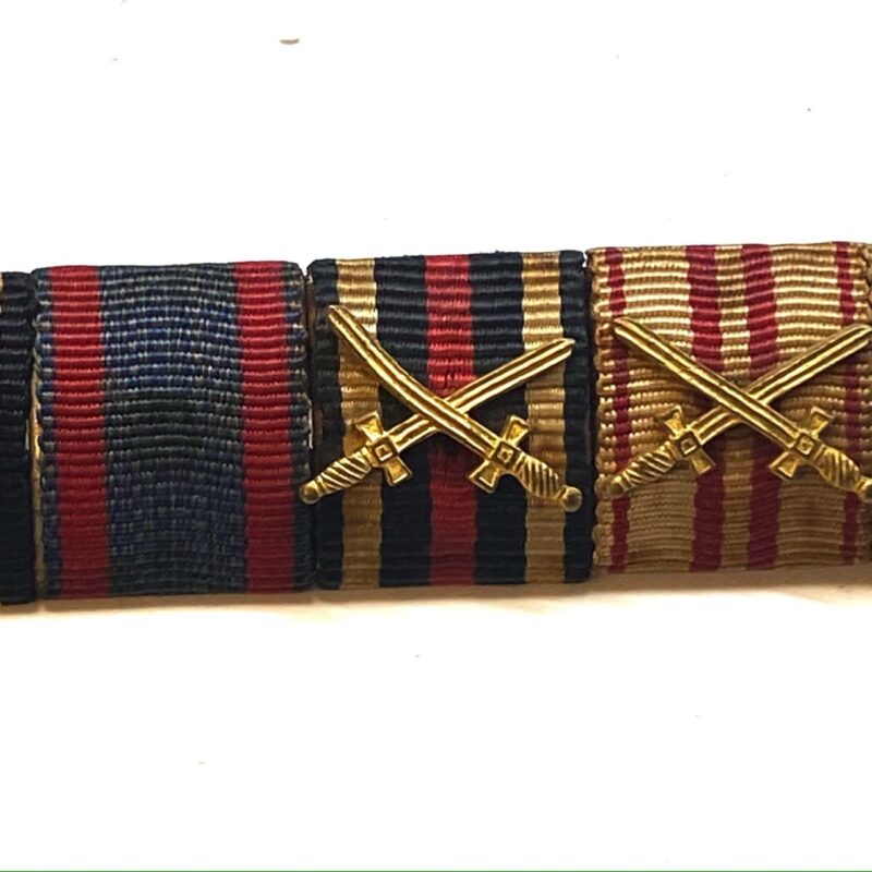 WW1 German 5-Place Ribbon Bar with Oldenburg and Austro-Hungarian Awards