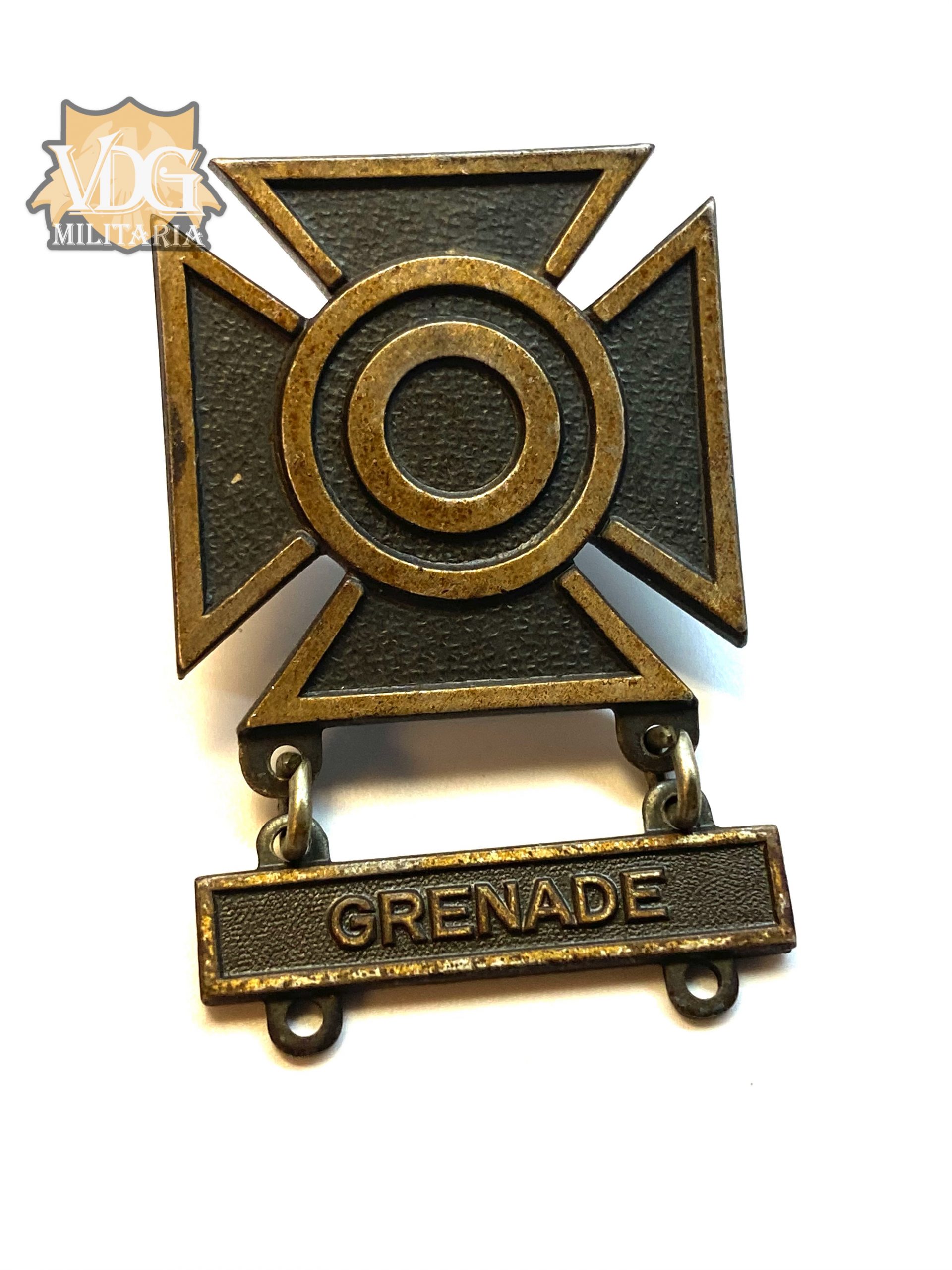 US Army Grenade Sharpshooter Badge I/20 S.F. L.I.G.I.
