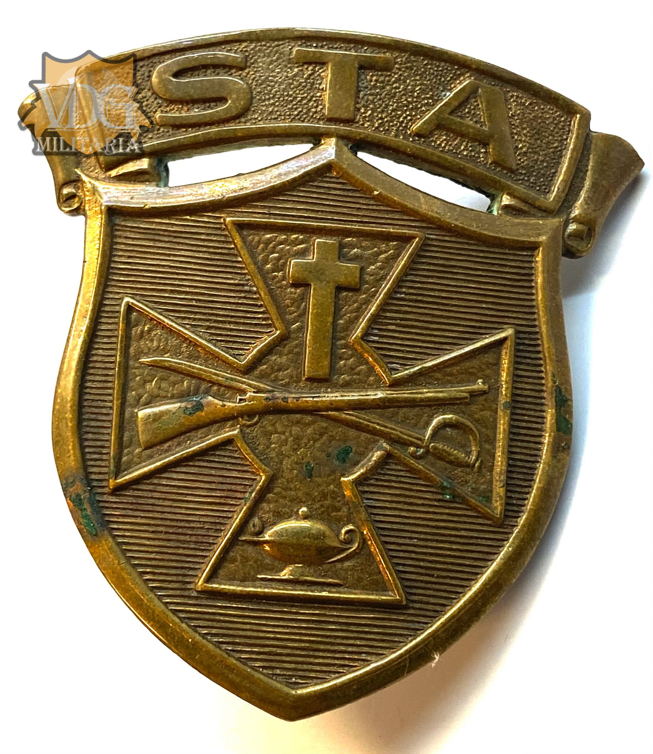WW2 Era St. Thomas Academy ROTC Visor Badge (St. Paul, MN)