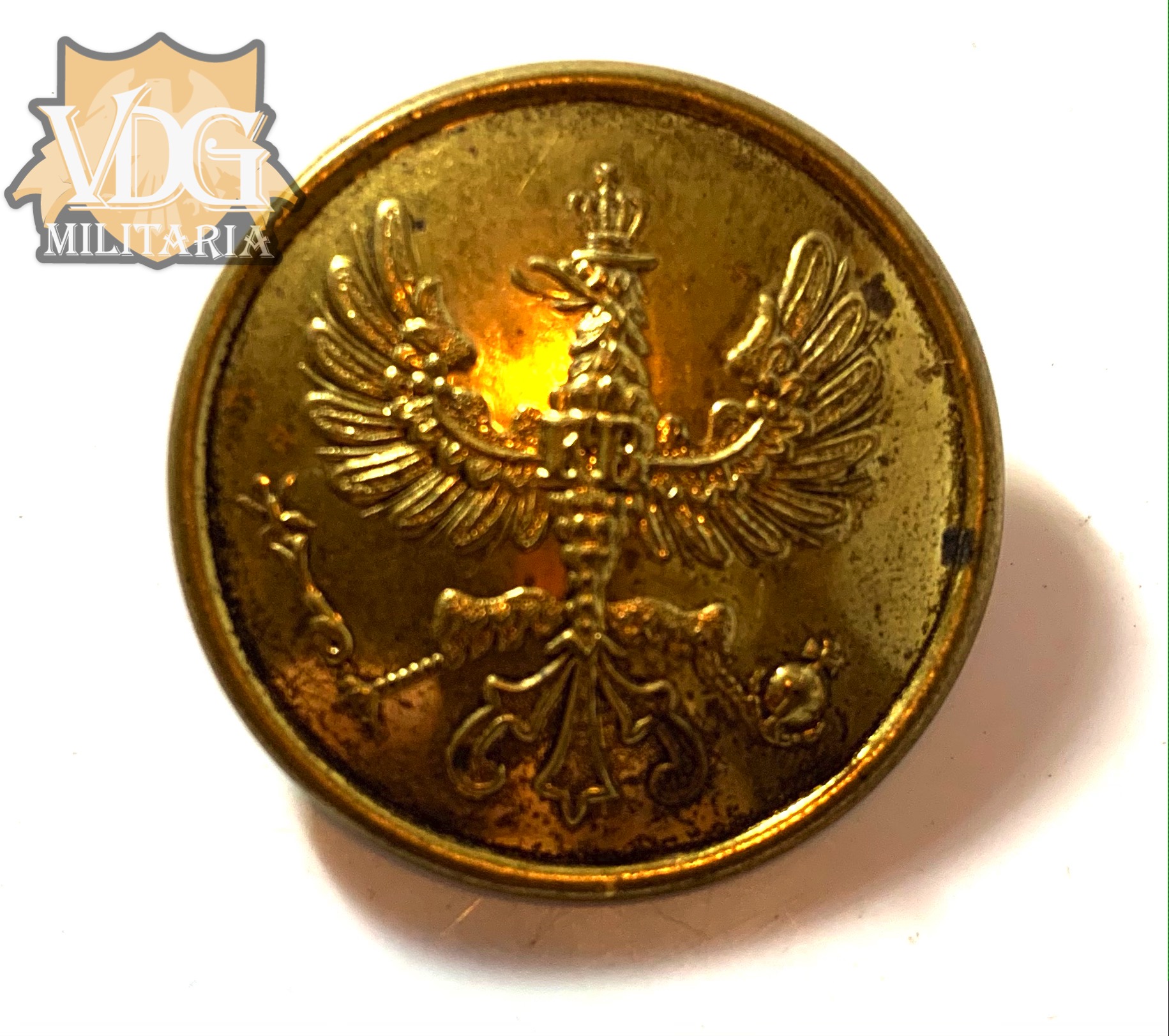 WW1 Prussian Sergentenknöpfe Collar Disc
