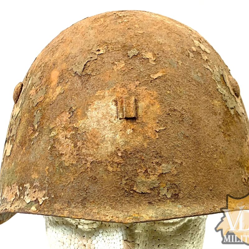 Spanish Civil War Used Italian M33 Combat Helmet Shell-P43 Named
