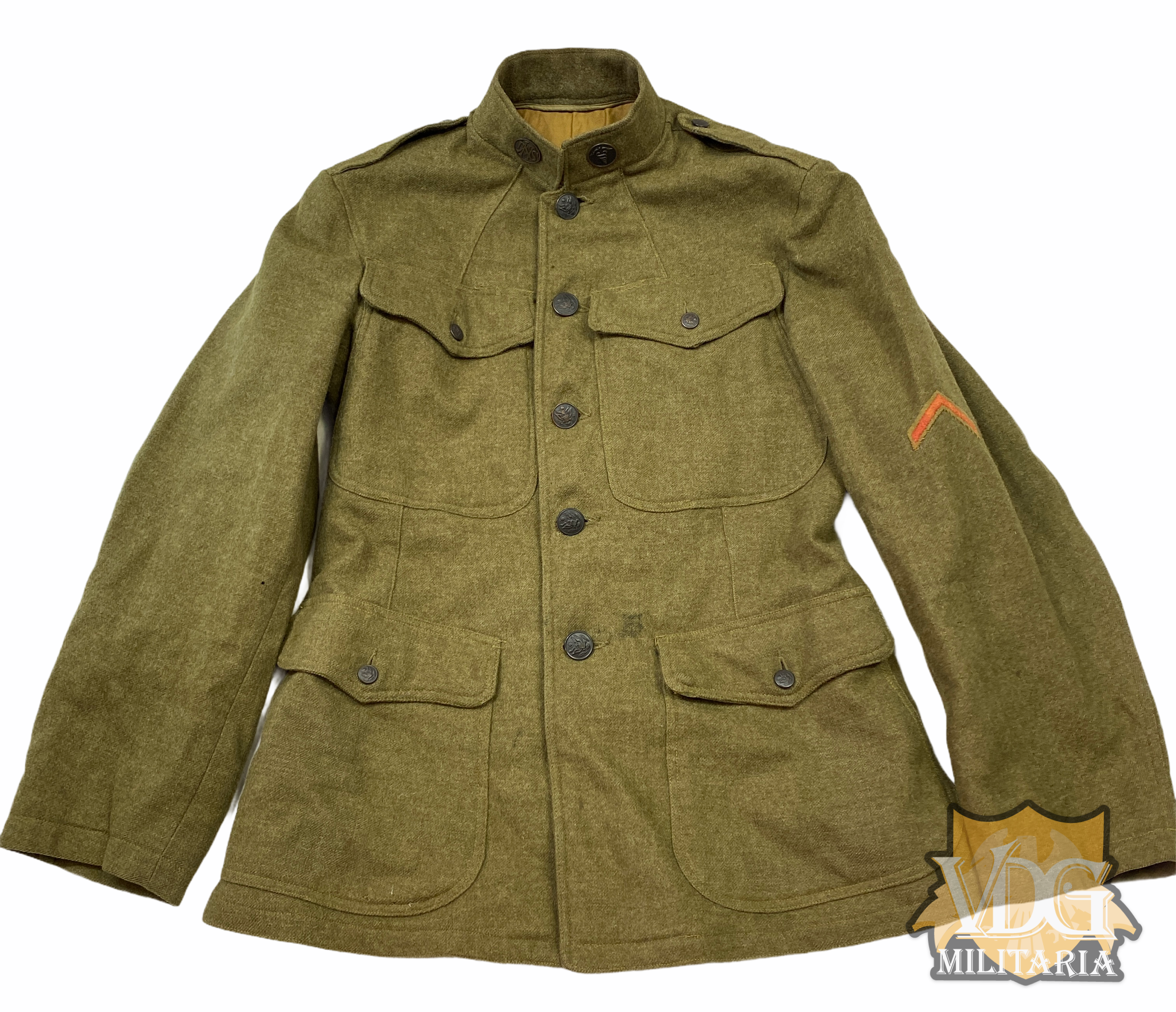 WW1 US Army National Guard Medical Wool Jacket 1918 Dated