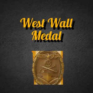 West Wall Medal