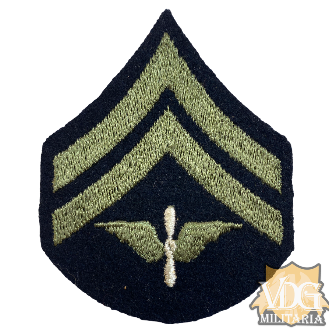 WW2 US Army Air Force Corporal Rank Insignia Chevron Patch