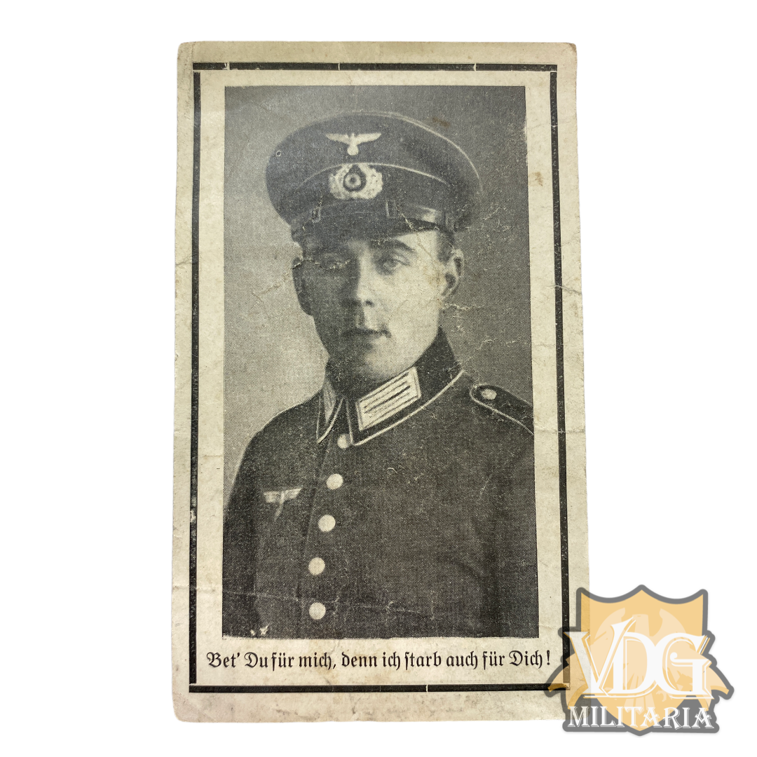 WW2 German Death Card Heer Grenadier Obergefreiter Max Weichselgartner KIA 110/21/1943 on the Eastern Front