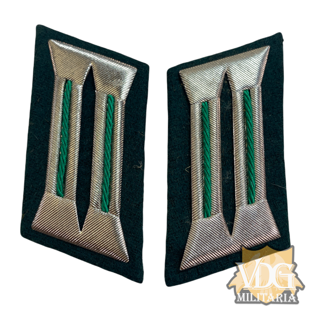 Cold War Era East German Border Troop Officers Collar Tab Set
