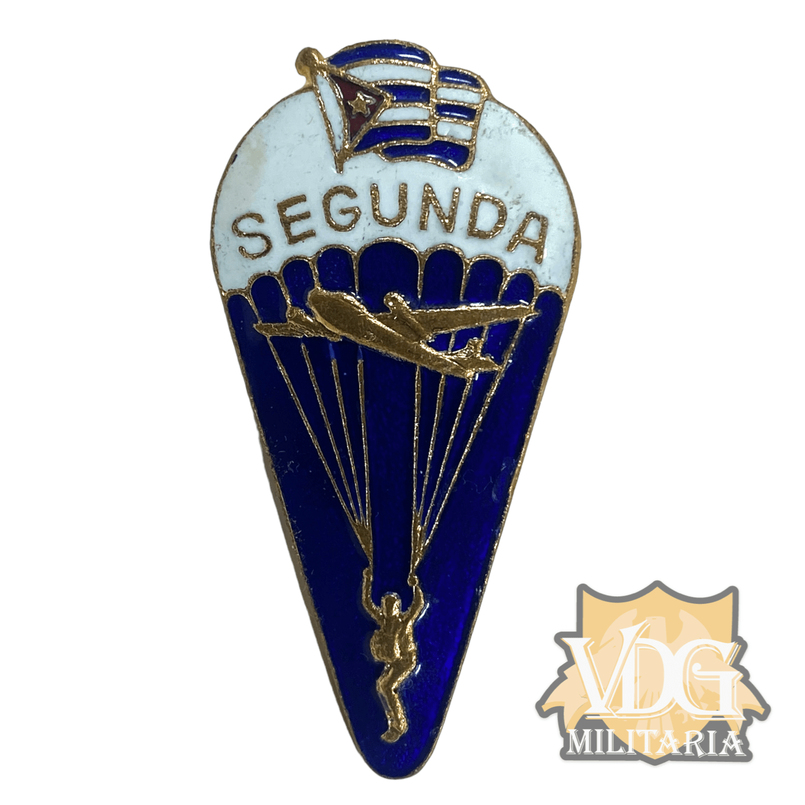 Cold War Cuban Army Airborne Qualification Badge-"Segunda"