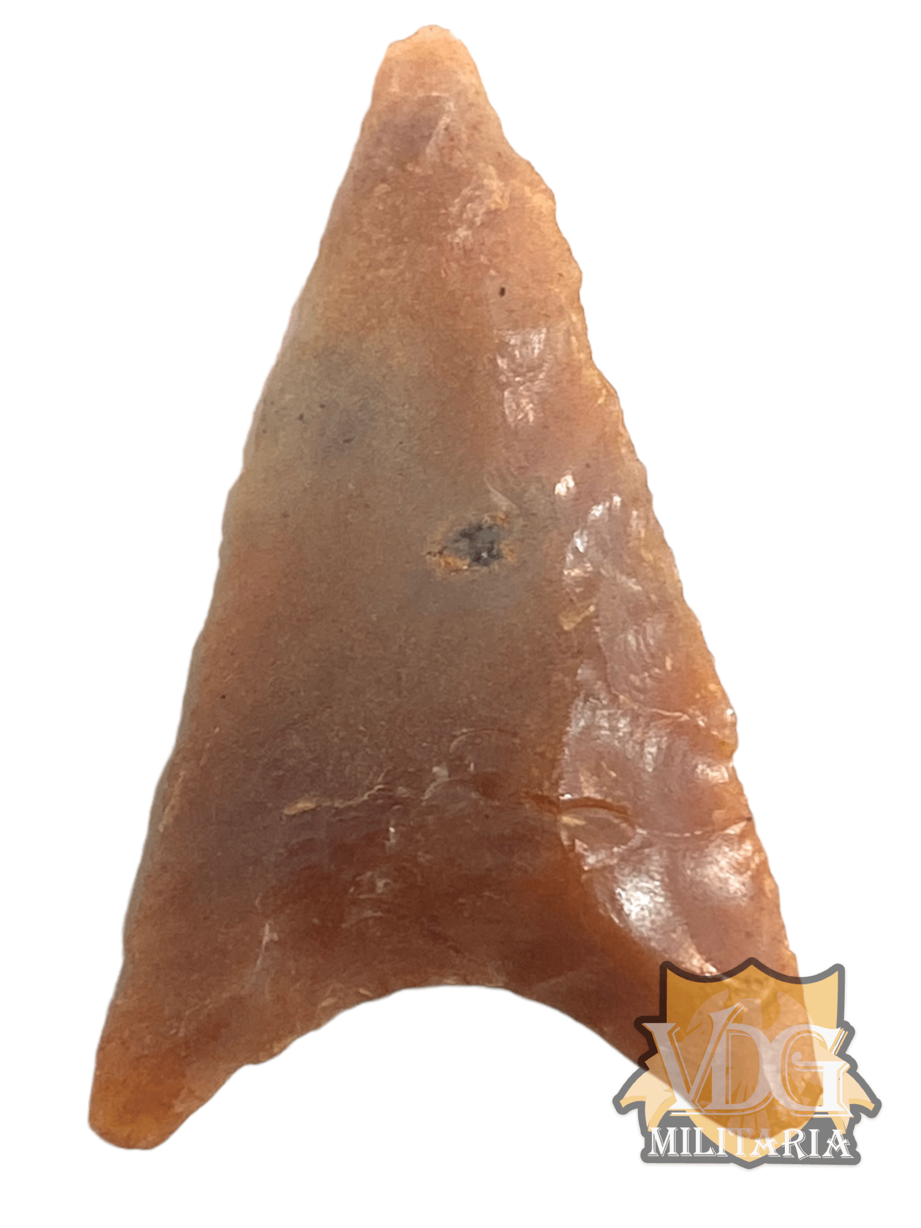 Saharan Neolithic Era Triangular Hollow Base Projectile Point 7,000-3,000 BC (3 1/2 CM)