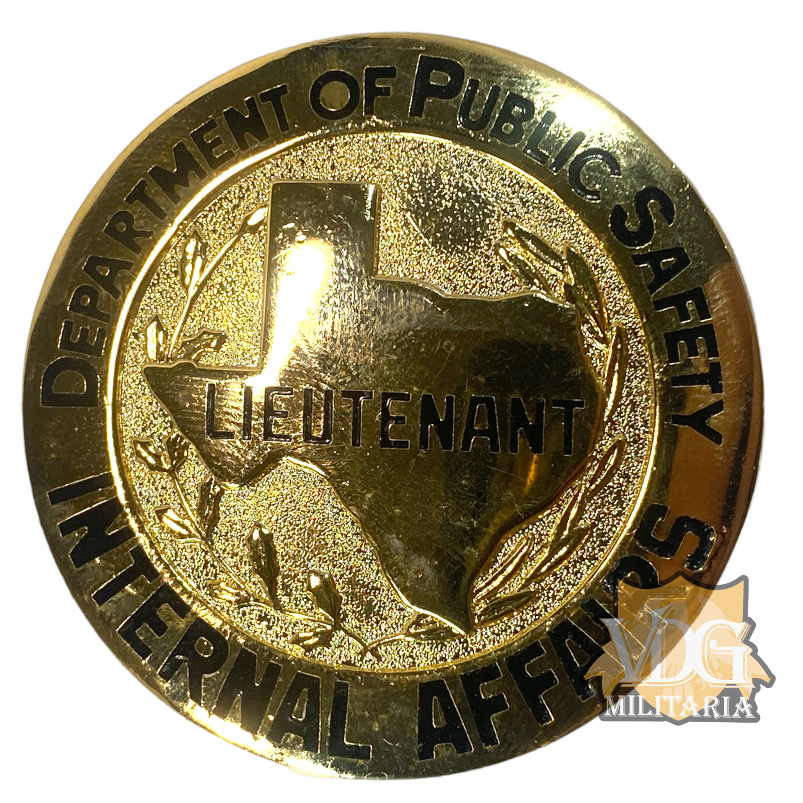 Vintage Texas Department of Internal Affairs Lieutenant Badge-MM