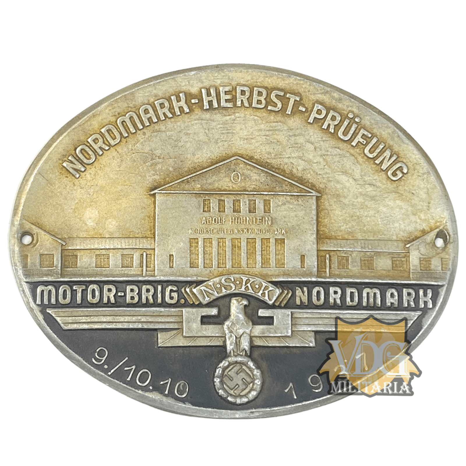WW2 German NSKK 1937 Motor-Brig Normark Plaque