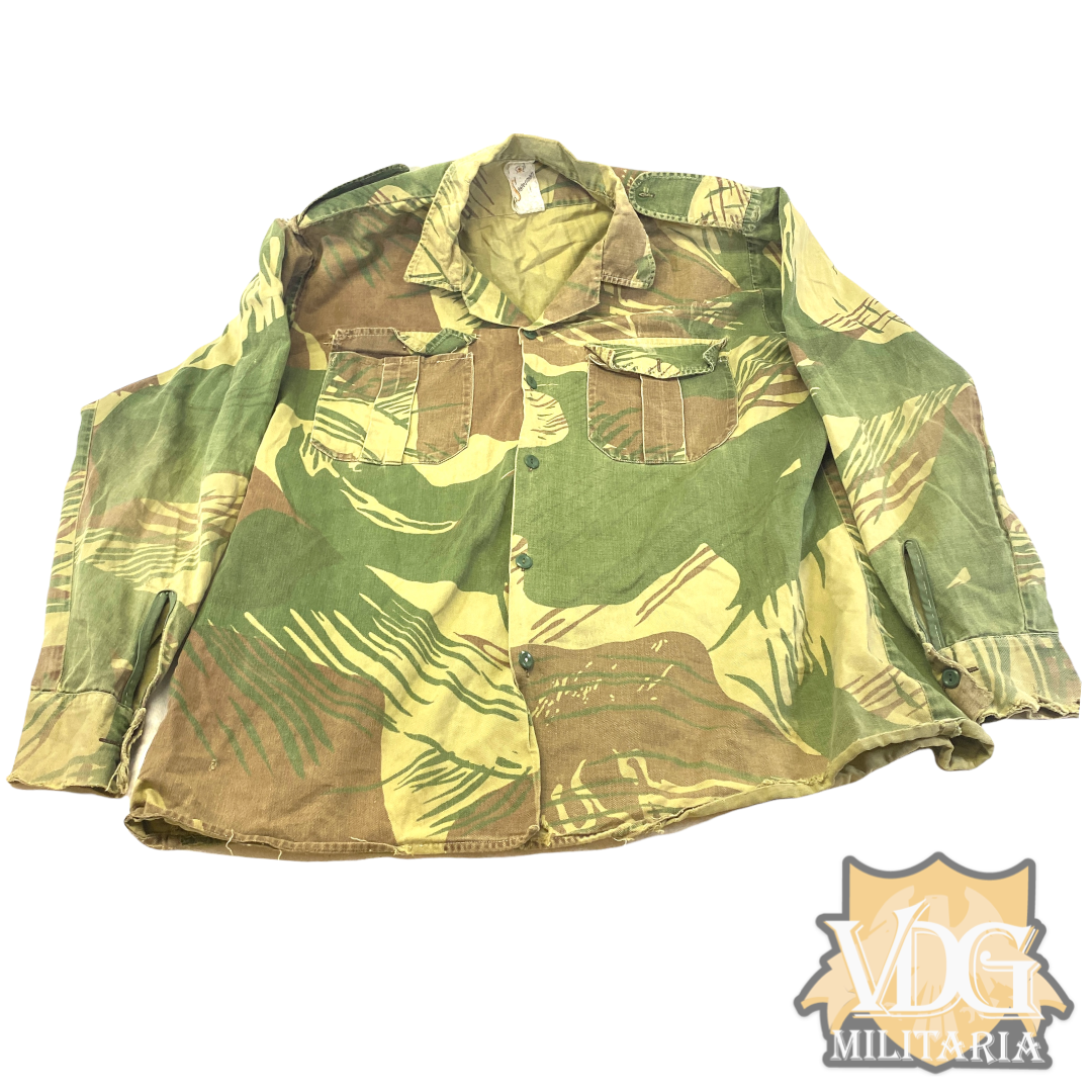 Rhodesian Army Brushstroke Camouflage Long Sleeve Shirt-by Statesman