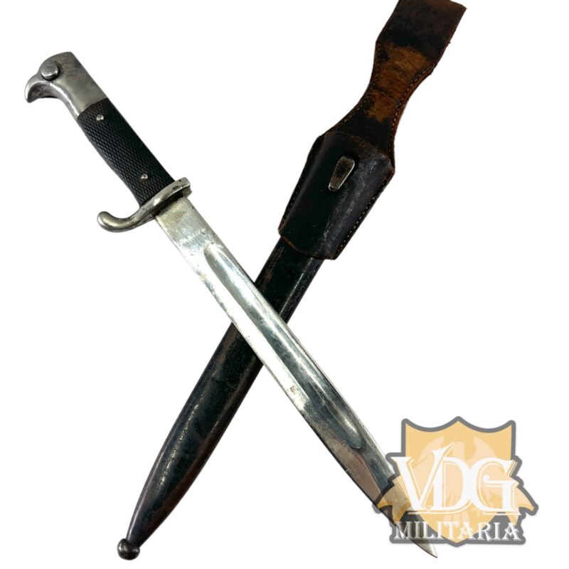 WW2 German Parade K98 Mauser Bayonet with Frog & Scabbard