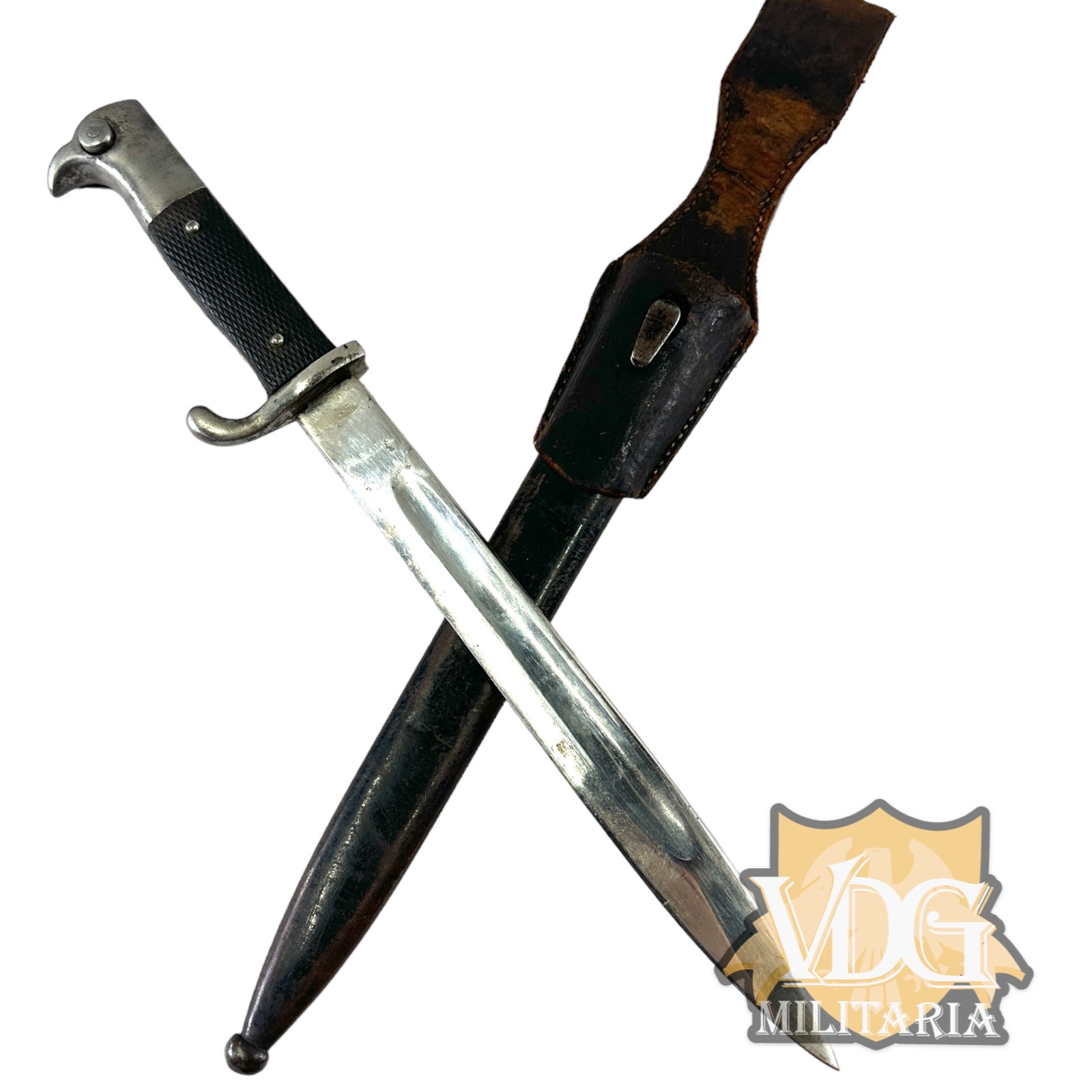 WW2 German Parade K98 Mauser Bayonet with Frog & Scabbard