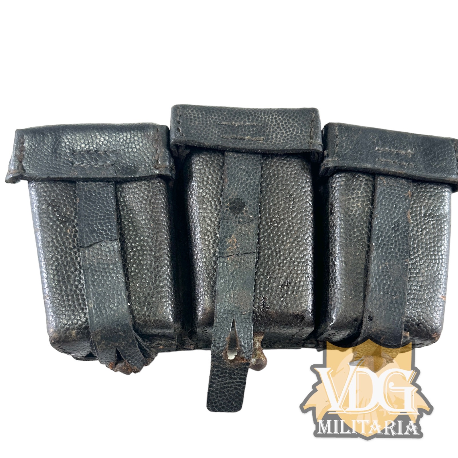 WW2 German Leather K98 Ammo Pouch-1944 Dated