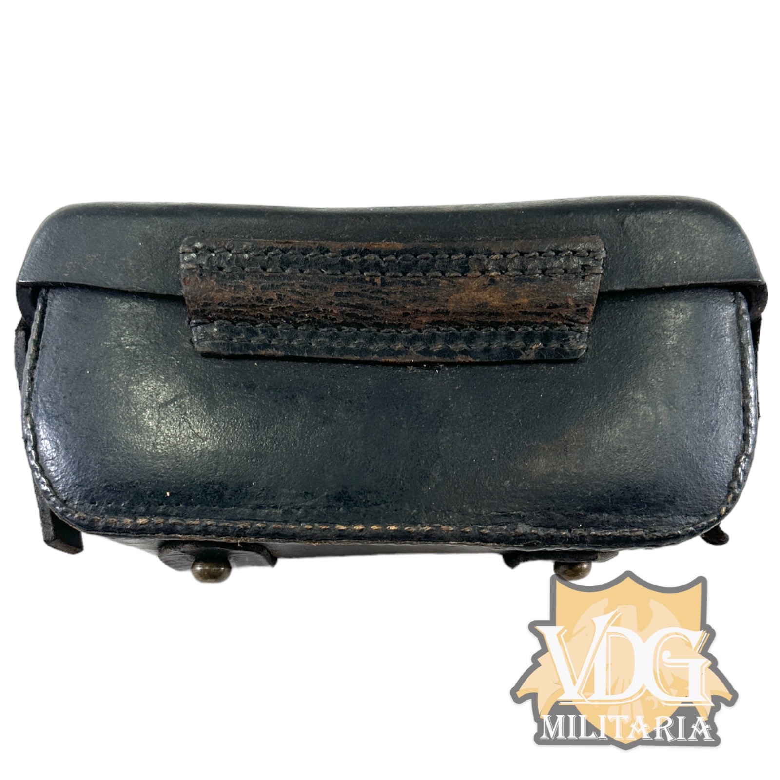 Pre WW1 German M87/88 1888 Leather Cartridge Box-Unit & Maker Marked