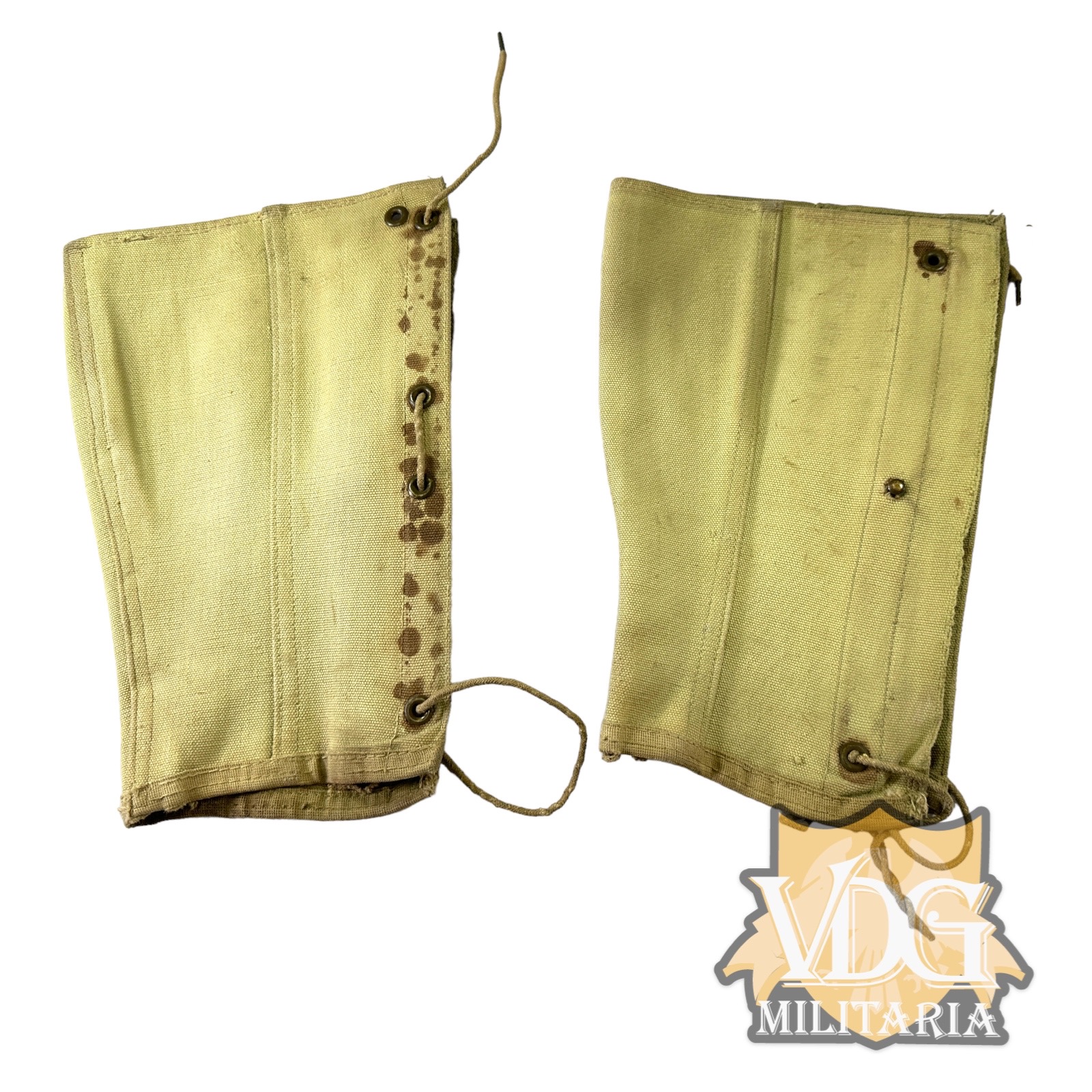WW1 US M1910 Leggings. Size "2E"-Named