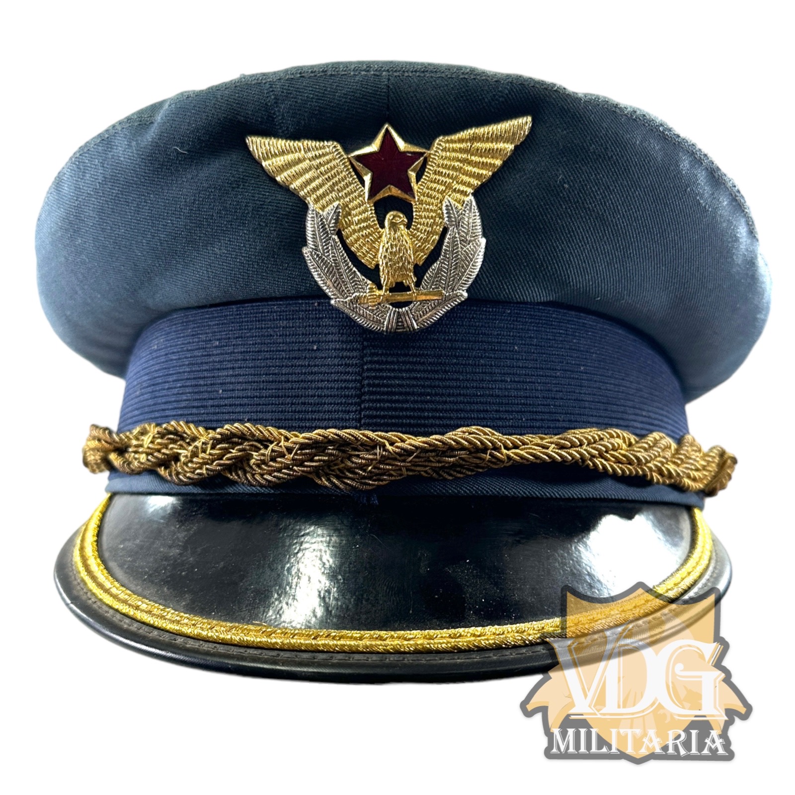 Cold War Era Yugoslavian Air Force JNA Generals Visor Cap