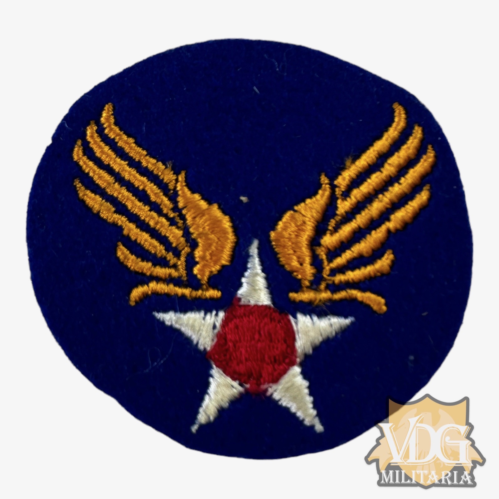 WW2 US Army Air Force British Made Felt Patch Insignia SSI