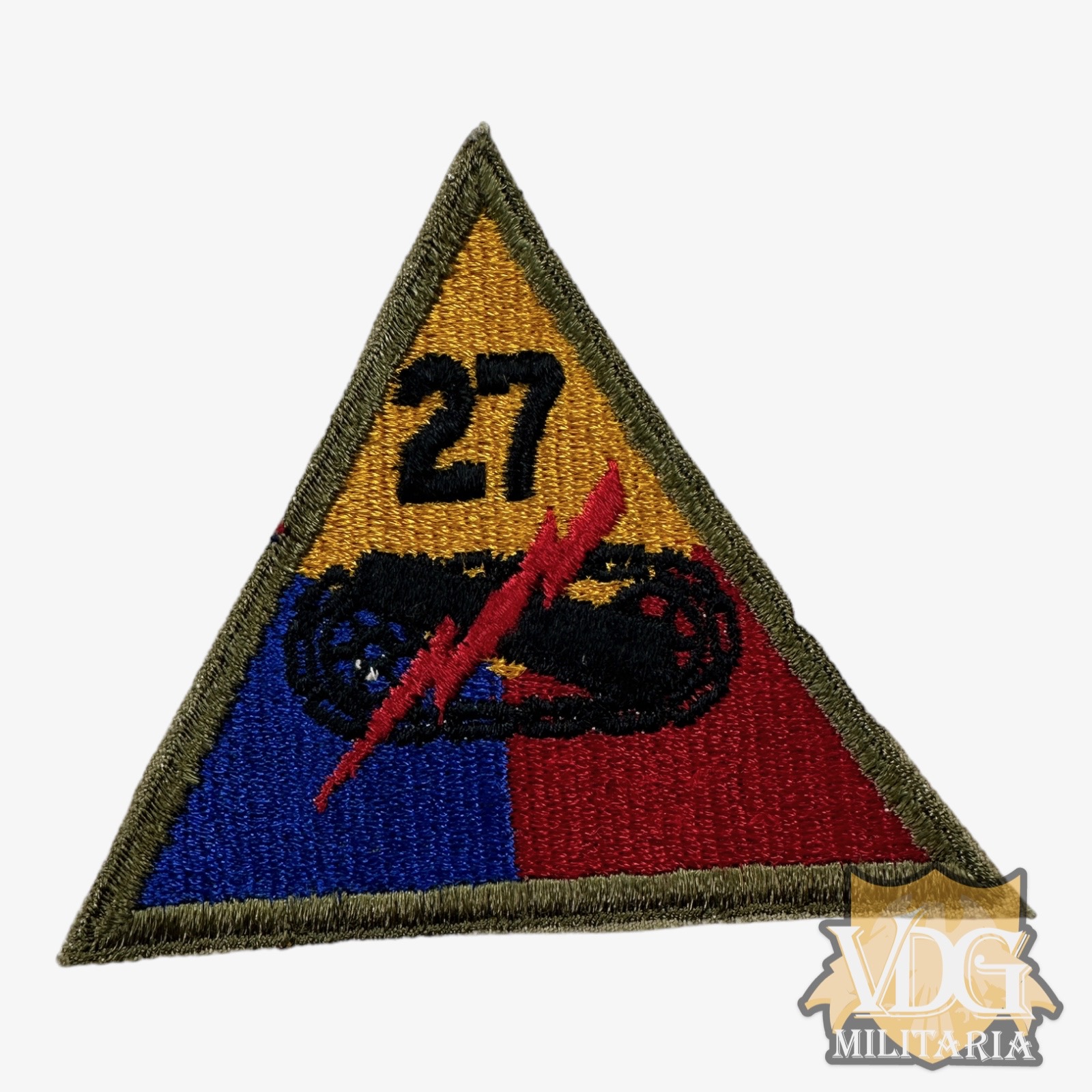 WW2 US Army 27 Armored Division Patch Insignia SSI