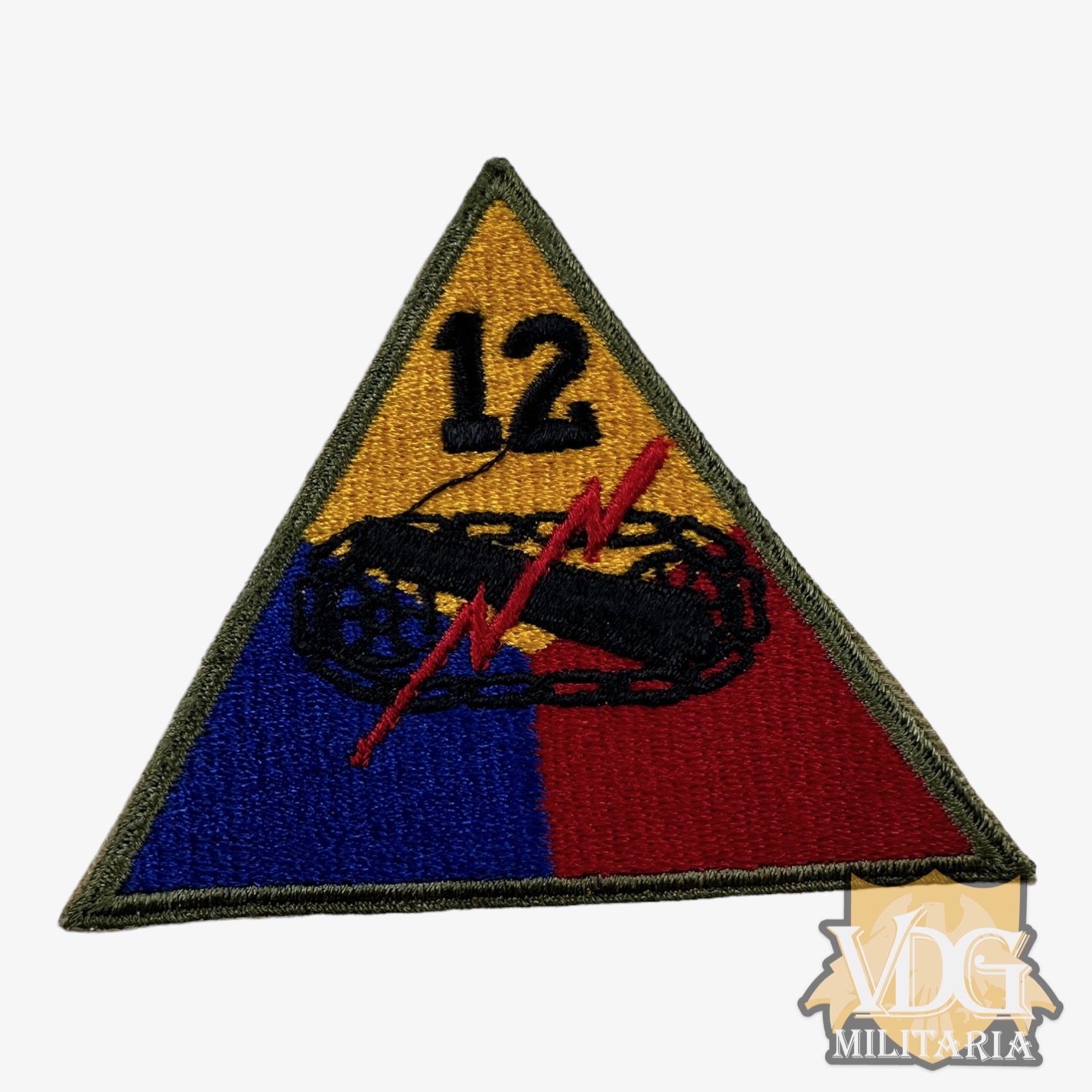 WW2 US Army 12th Armored Division Patch Insignia SSI