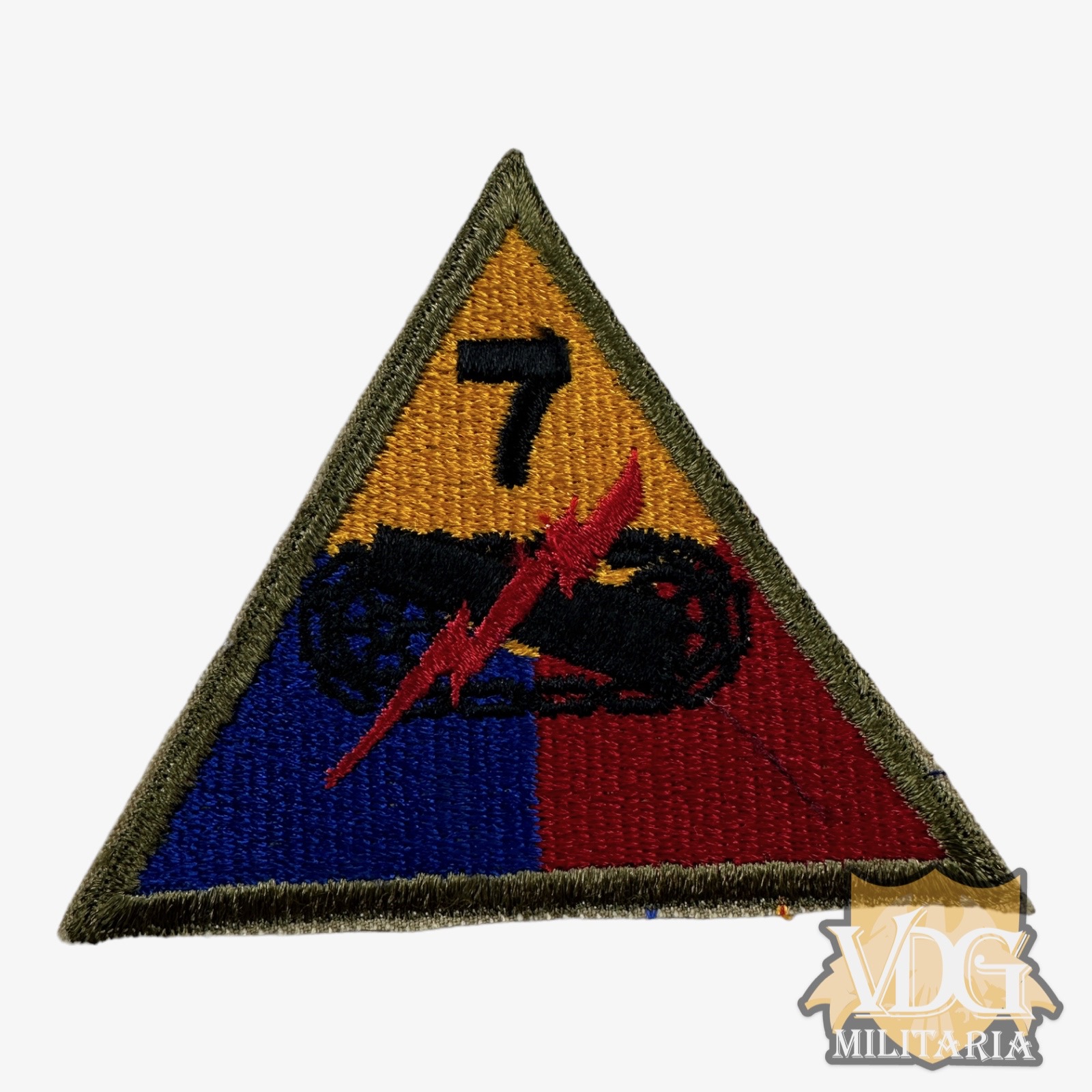 WW2 US Army 7th Armored Division Patch Insignia SSI