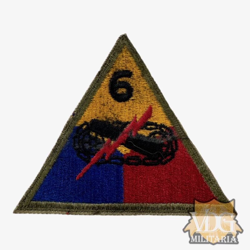 WW2 US Army 6th Armored Division Patch Insignia SSI