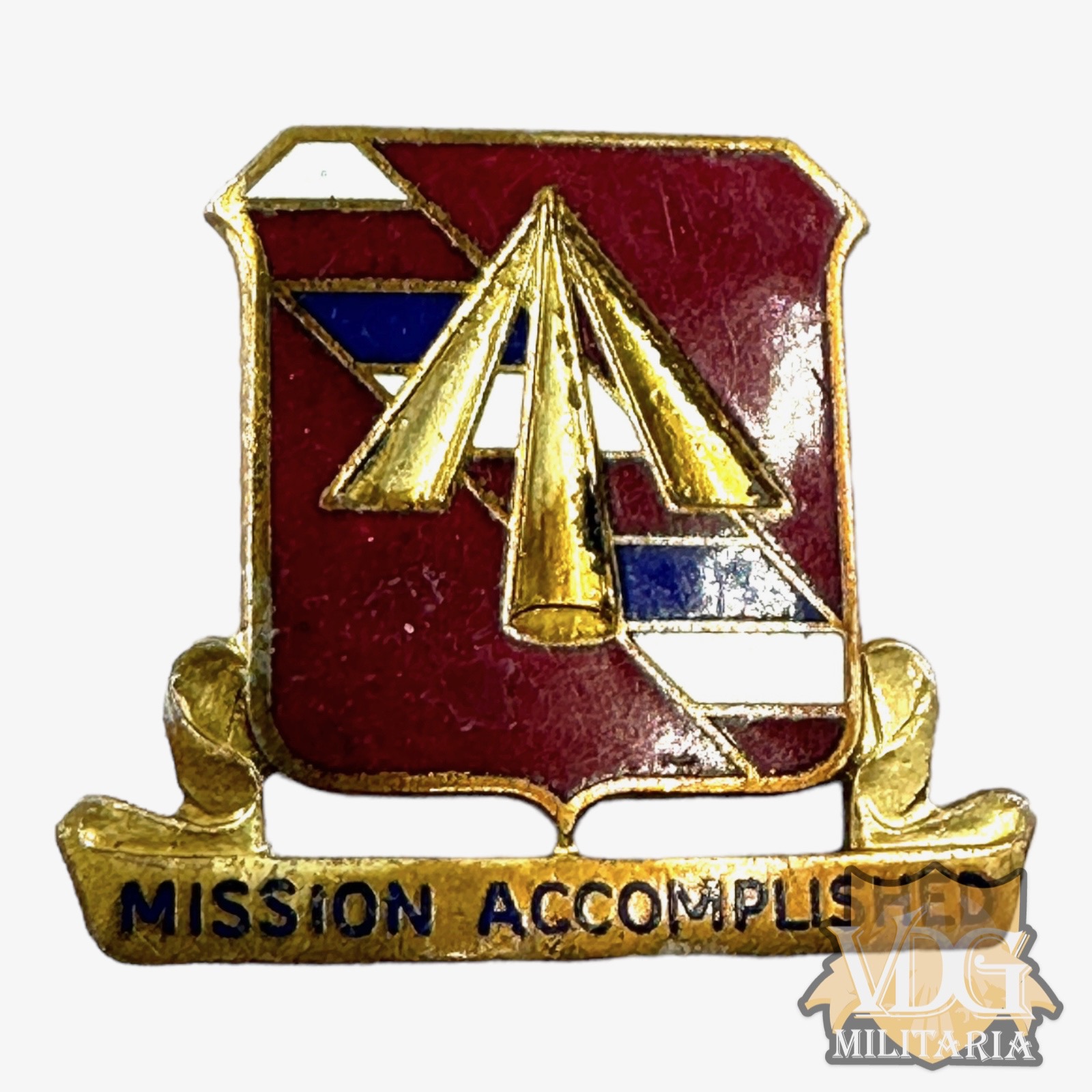 WW2 Era US Army 41st Field Artillery Regiment Distinctive Unit Insignia Pin