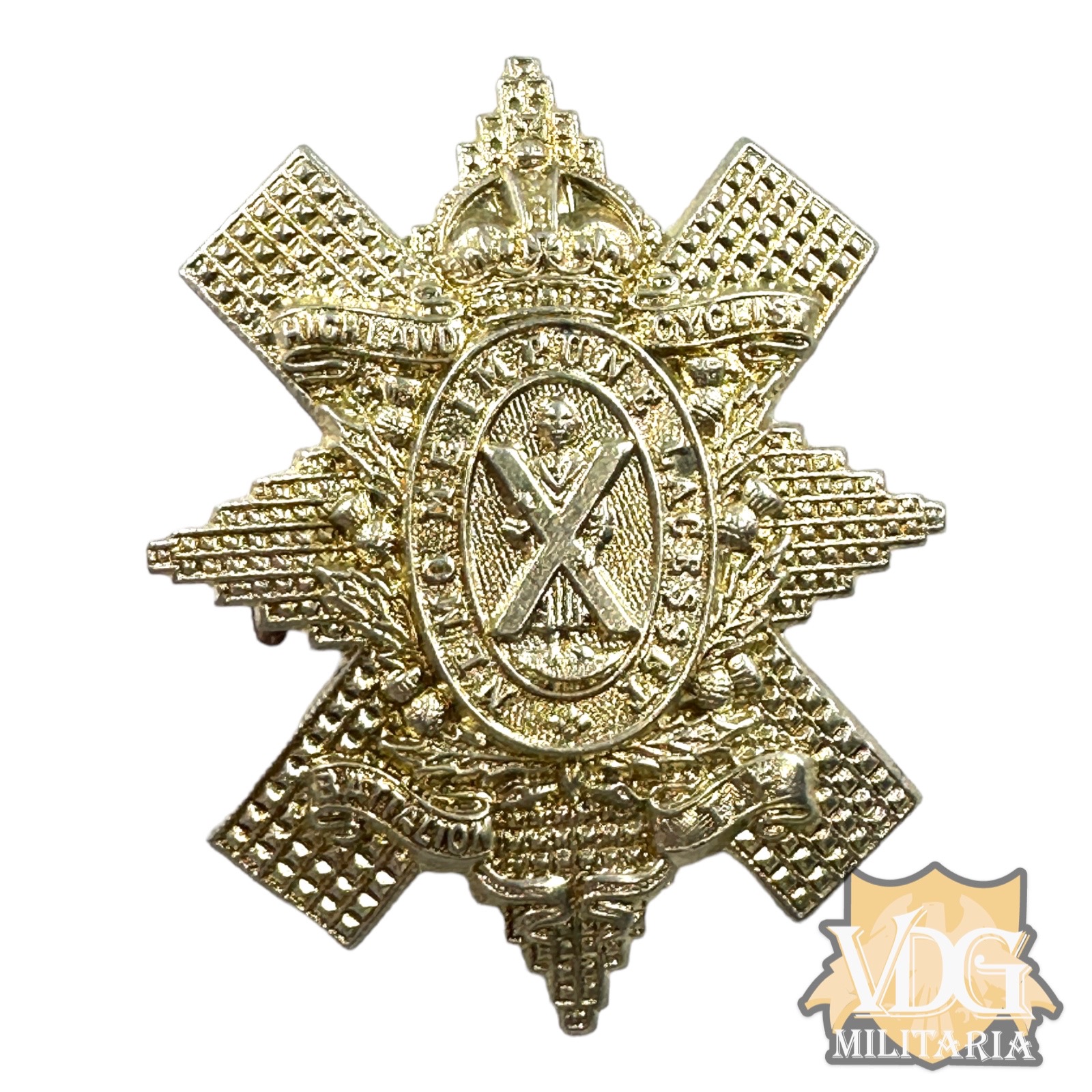 WW2 Era British Army Scottish Black Watch Hat Badge