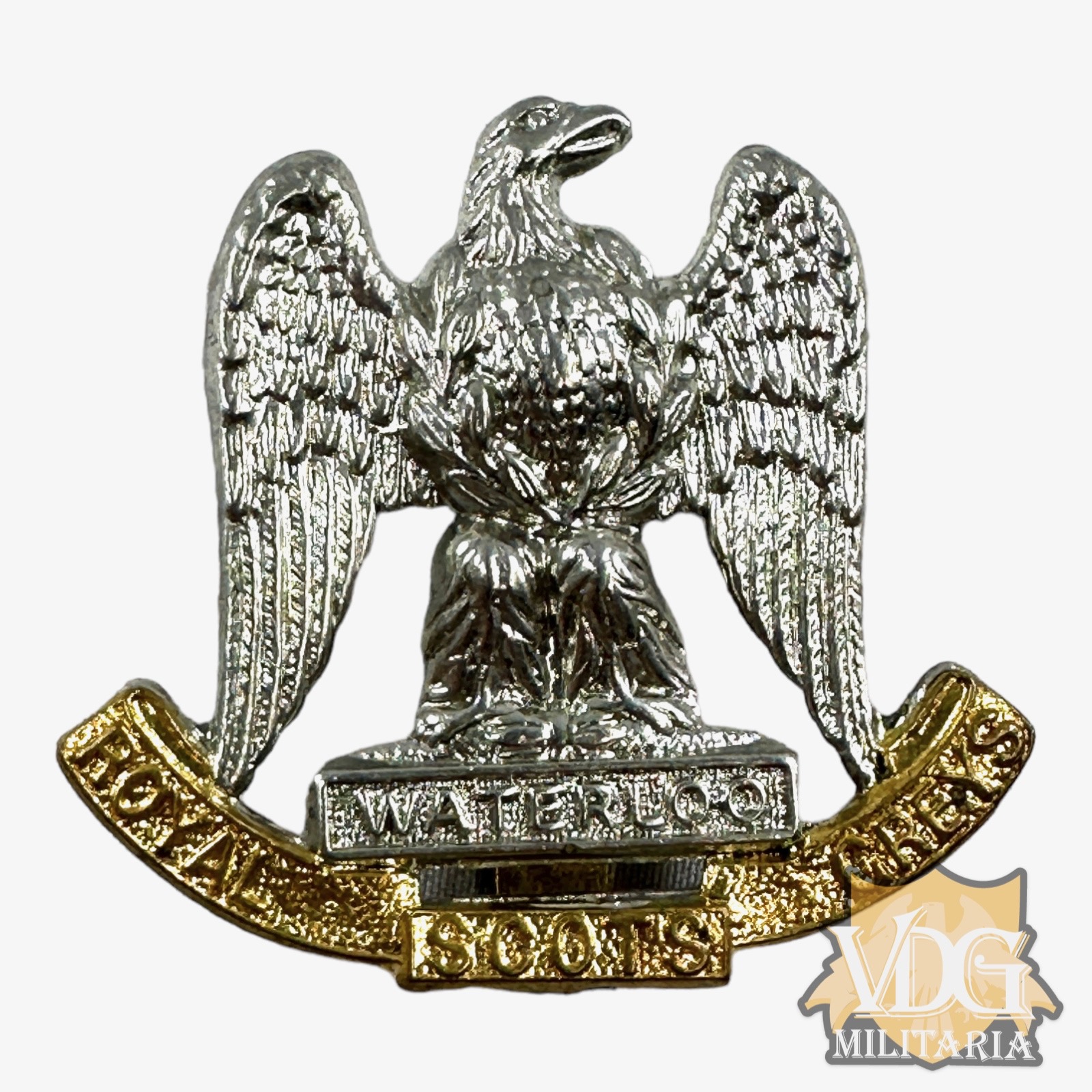 WW2 Era British Army Royal Scots Greys Cap Badge