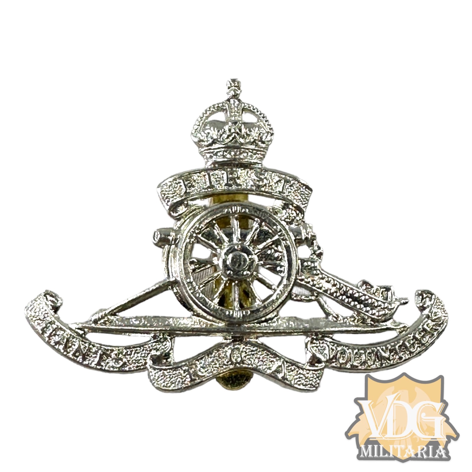 WW1 Era British Army 1st Hampshire Artillery Volunteers Cap Badge