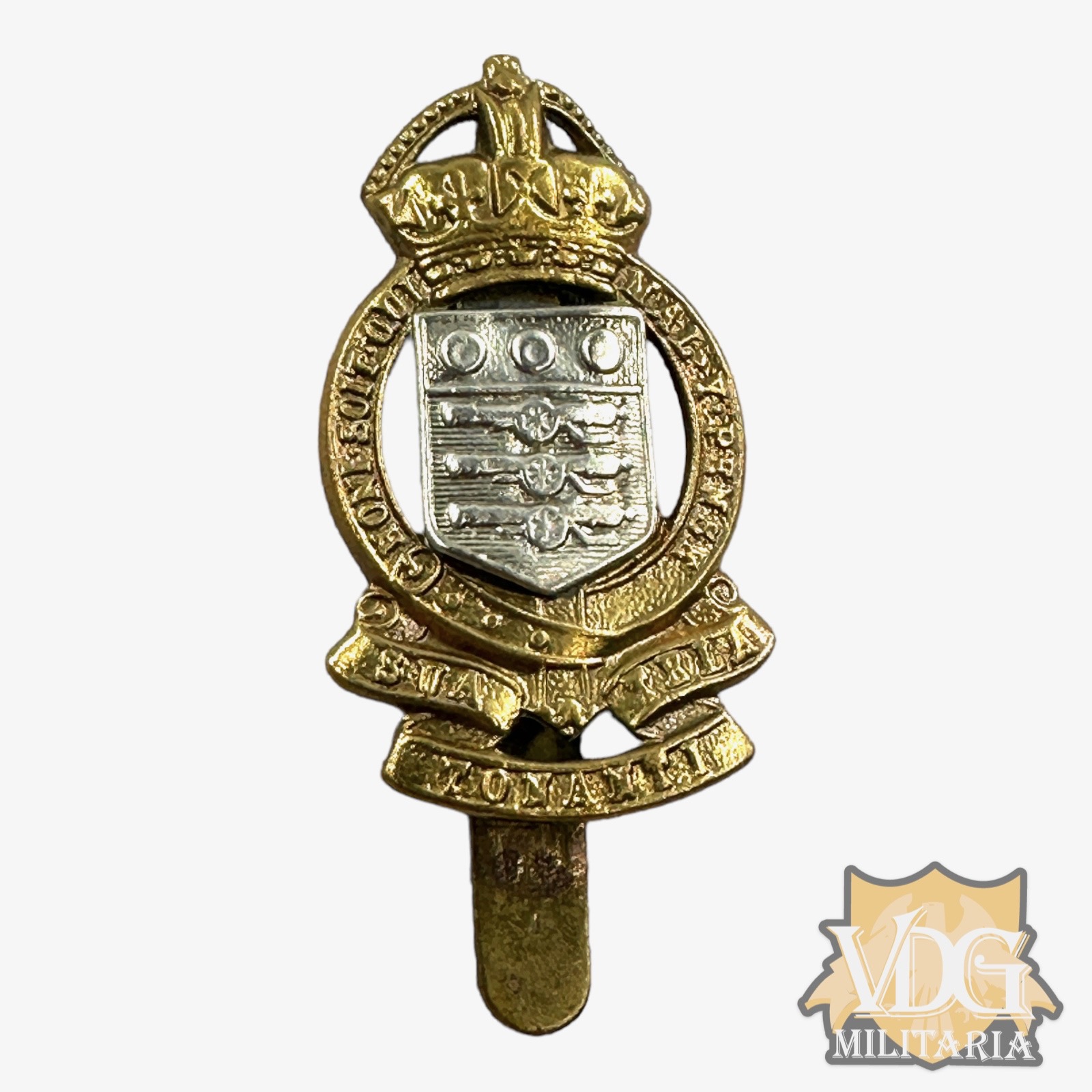 WW2 British Royal Army Ordnance Corps Cap Badge-Buttons Ltd Birmingham