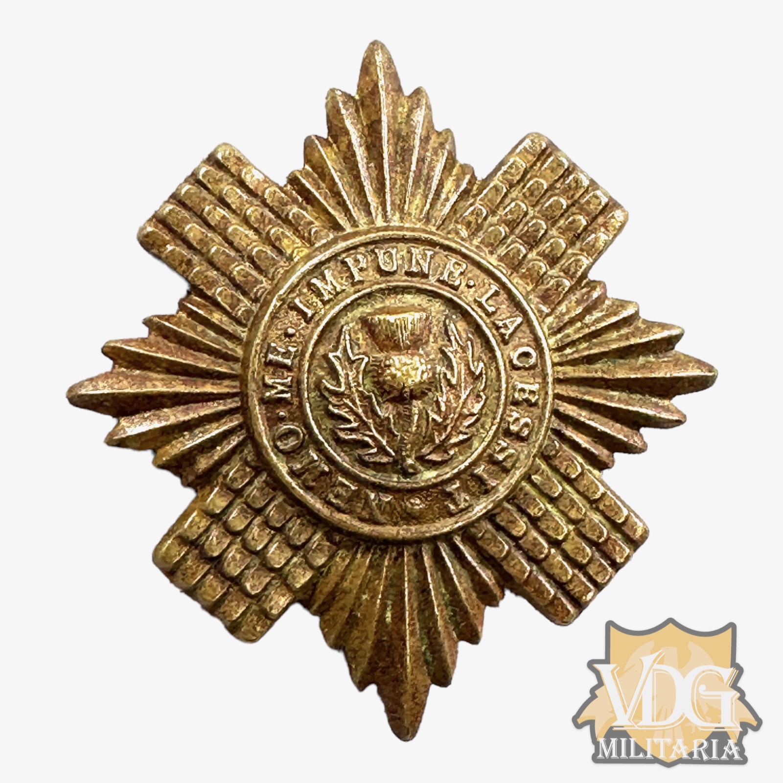 WW2 British Army Scots Guards Beret Badge (Broken Pins)