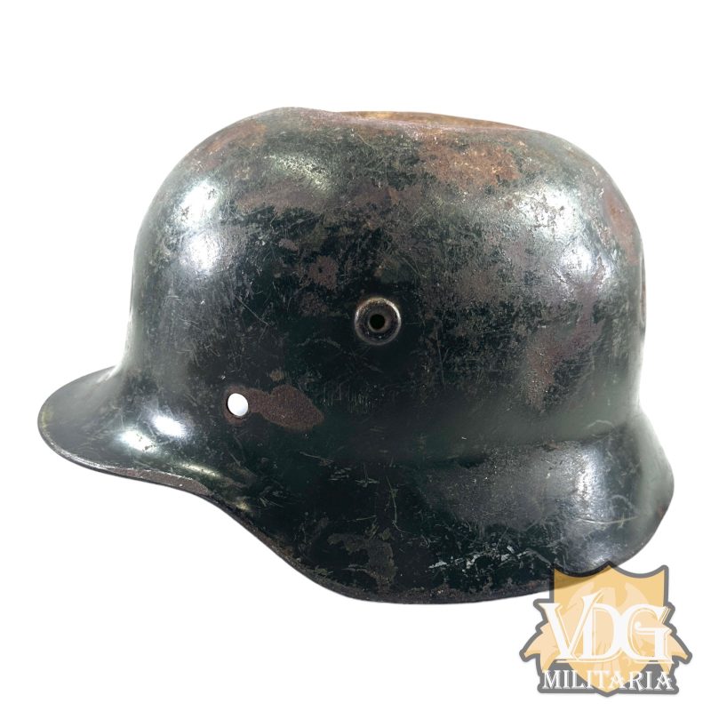 WW2 German M40 Helmet Shell with Damage