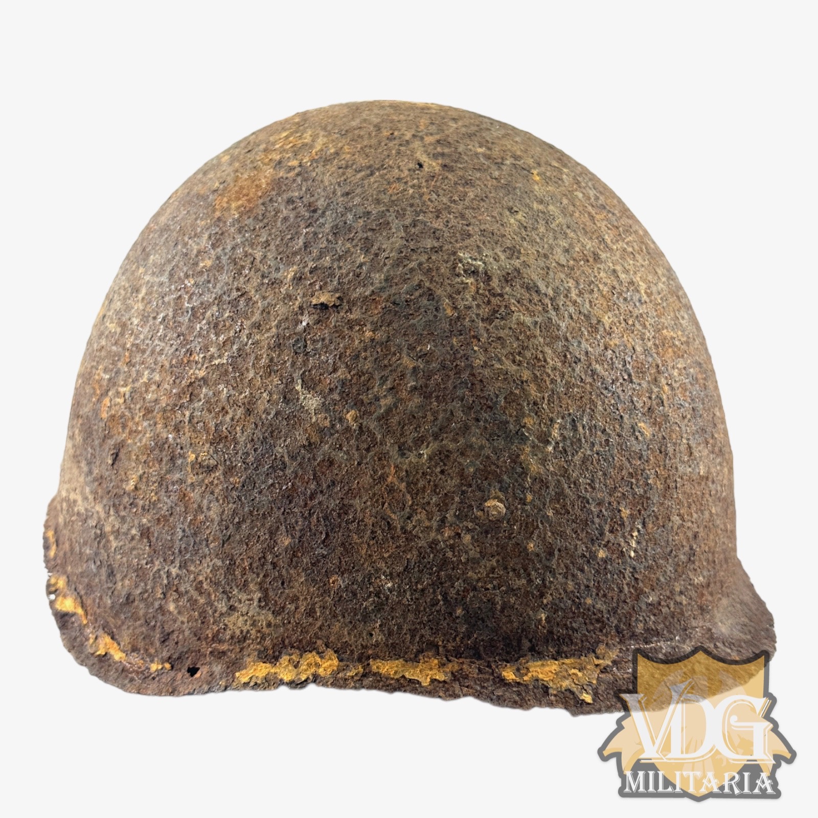 WW2 Soviet SSH-40 Helmet Shell-Kurland Battlefield Relic