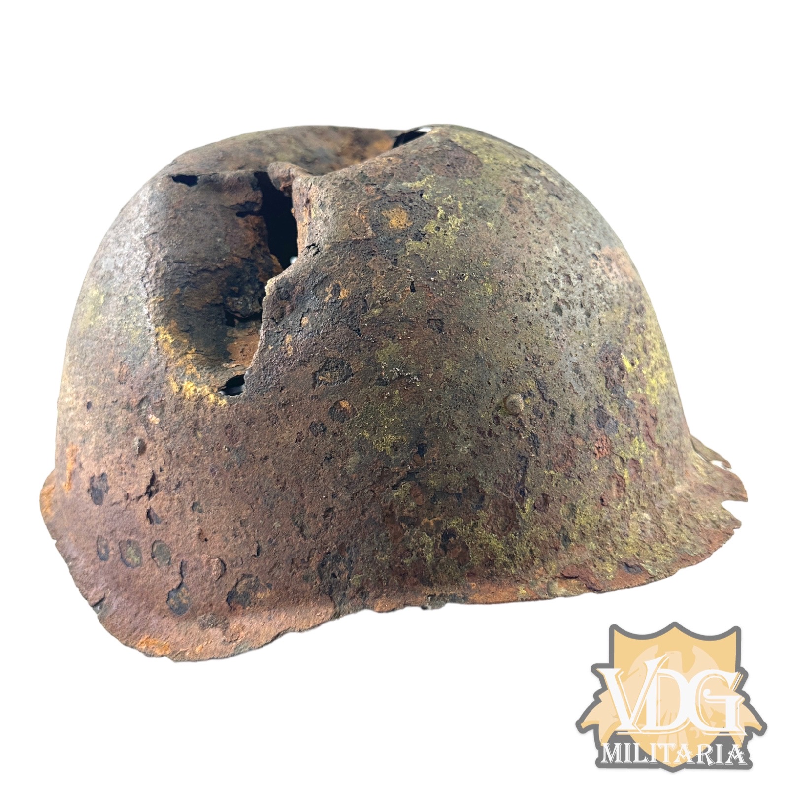 WW2 Soviet SSH-40 Helmet Shell-Kurland Battlefield Relic