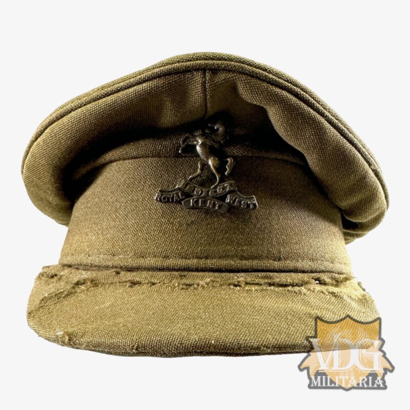WW2 British Army Queen's Own Royal West Kent Regiment Visor Cap