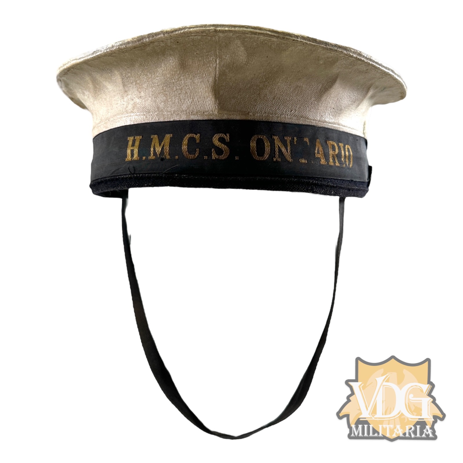 WW2 Royal Canadian Navy H.M.C.S. Ontario White Cap
