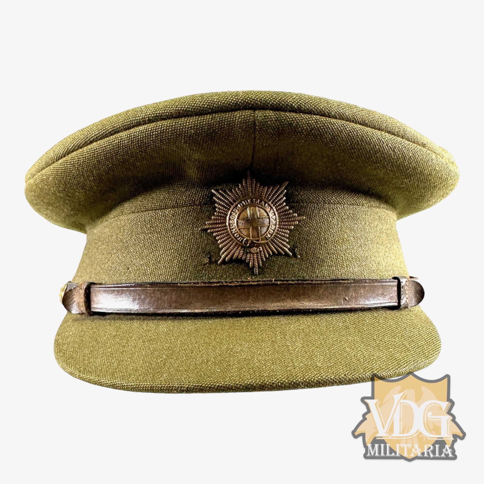 WW2 Era British Army Coldstream Guards Visor Cap Made by Herbert Johnson, London