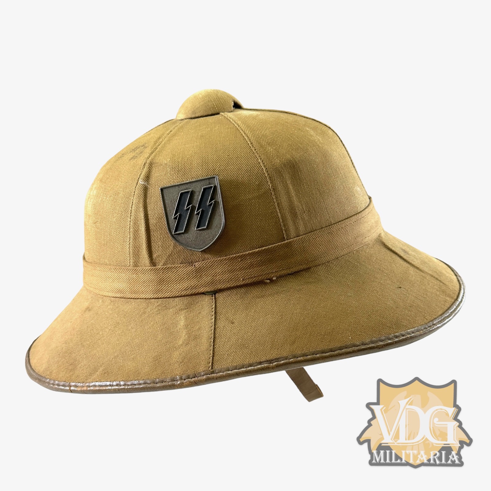WW2 German Waffen-SS 1st Model Pith Helmet