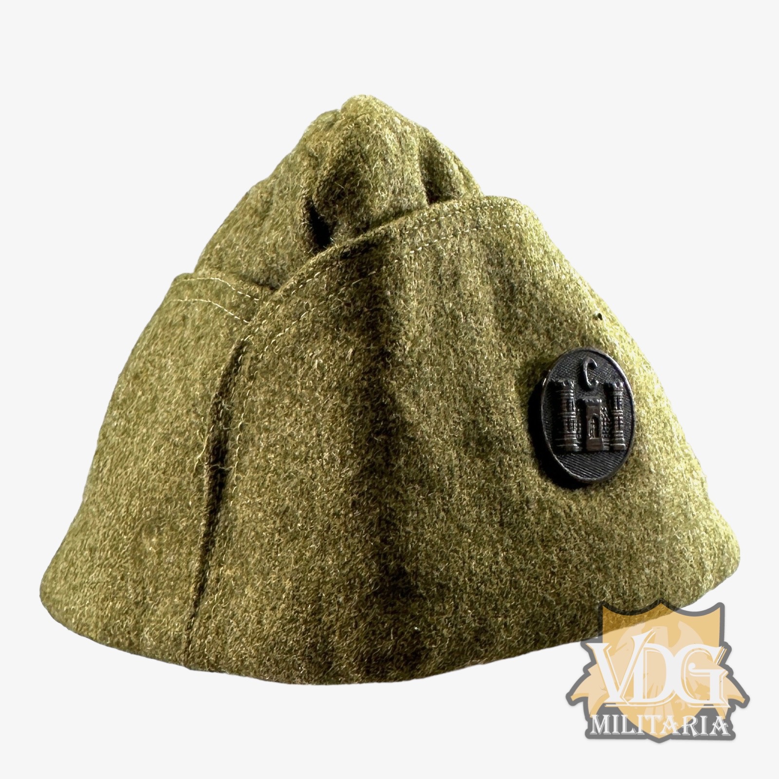 WW1 US Army CO C Engineers Enlisted Garrison Cap, Intialed-Size 7 3/8