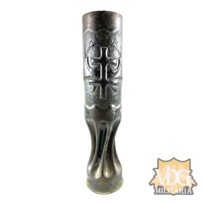 WW1 French Cross of Lorraine Trench Art Canon de 75 Modèle Shell