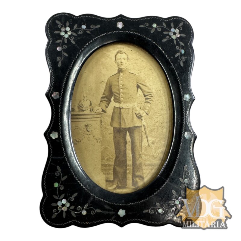 WW1 German Soldiers Framed Sweetheart Portrait Photo