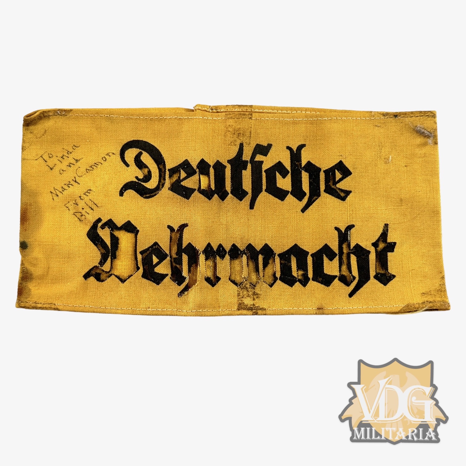 WW2 German Deutsche Wehrmacht Armband-US GI Vet Bring Back Inscribed