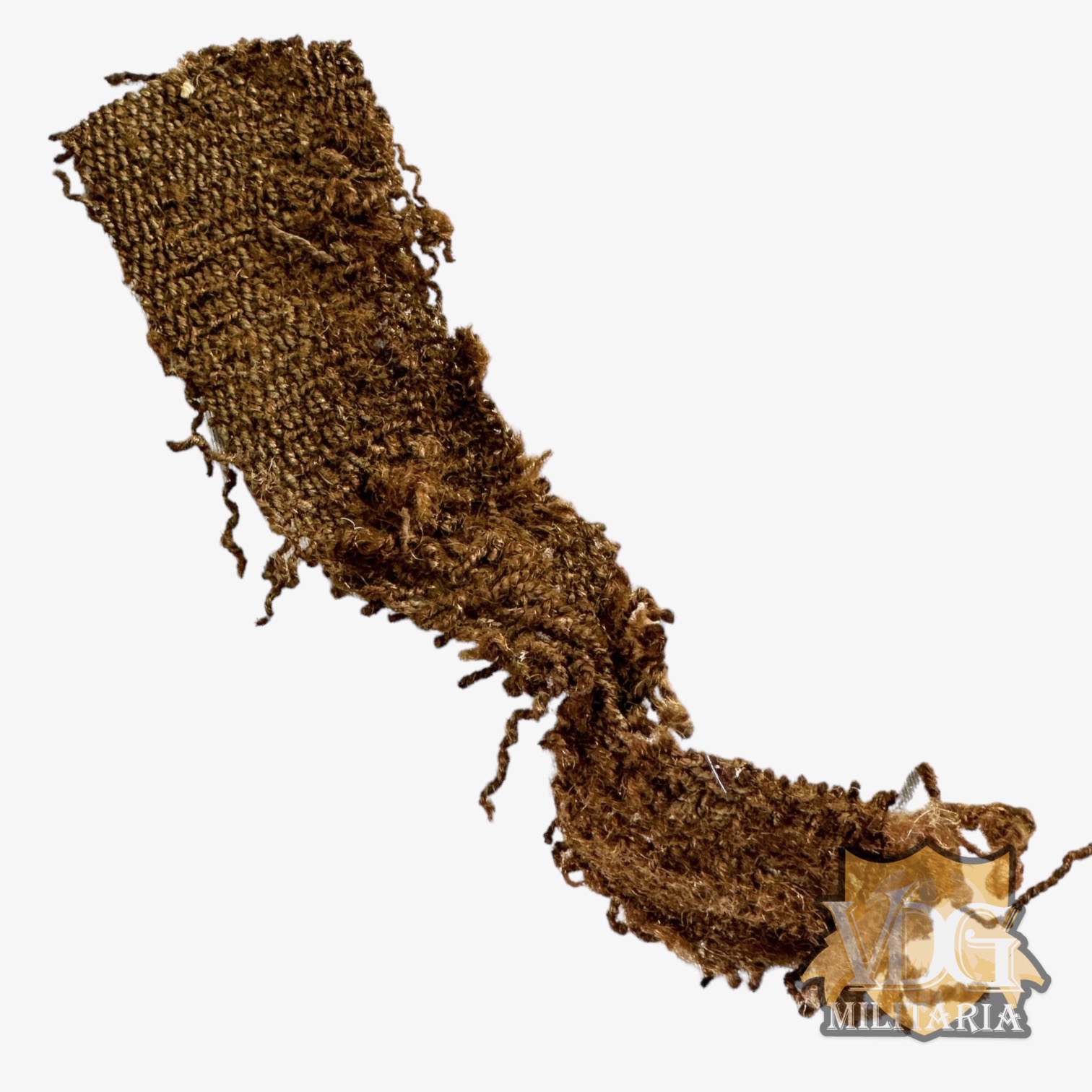 Pre-Columbian Chimu-Chancay Culture Brown Textile Fragment, Peru C. (1200-1600 AD) 13 CM