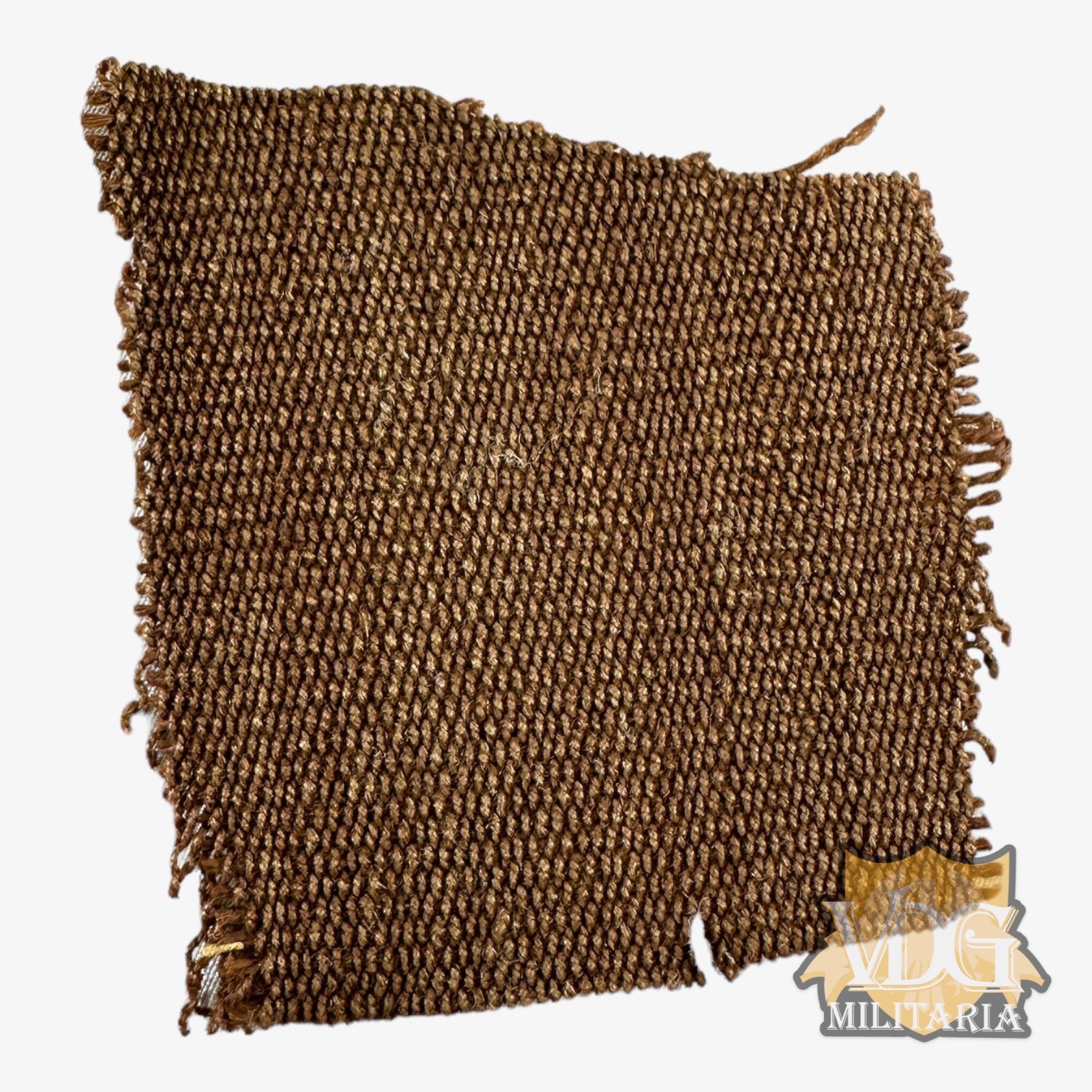 Pre-Columbian Chimu-Chancay Culture Brown Textile Fragment, Peru C. (1200-1600 AD) 7 CM