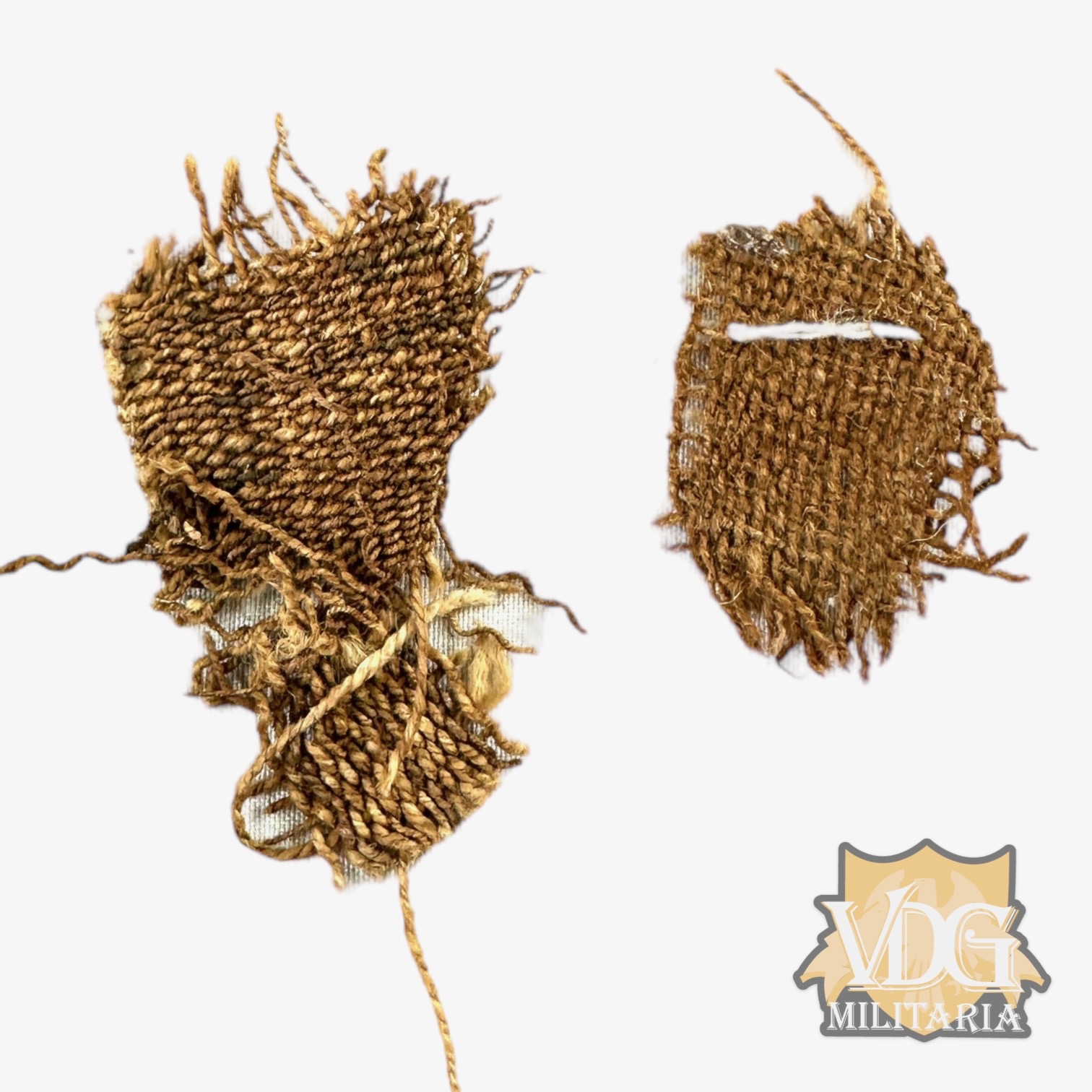 Pre-Columbian Chimu-Chancay Culture Set of Two Textile Fragment, Peru C. (1200-1600 AD)