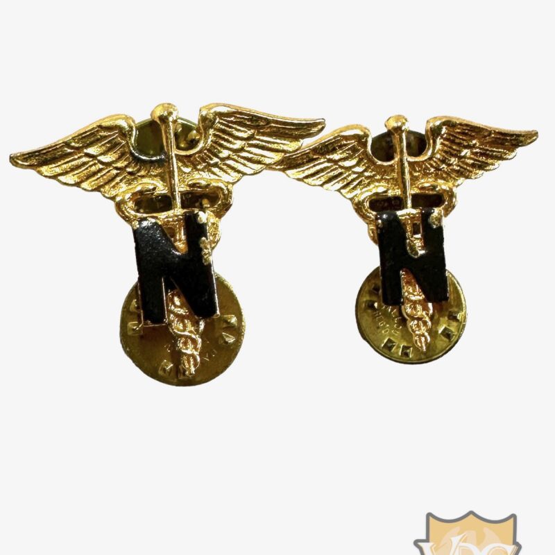 WW2 US Army Nurse Officer Lapel Insignia Set